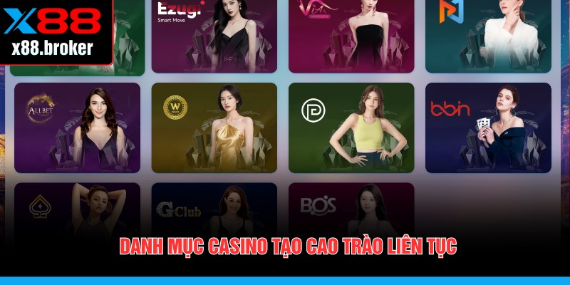 Danh mục casino tạo cao trào liên tục