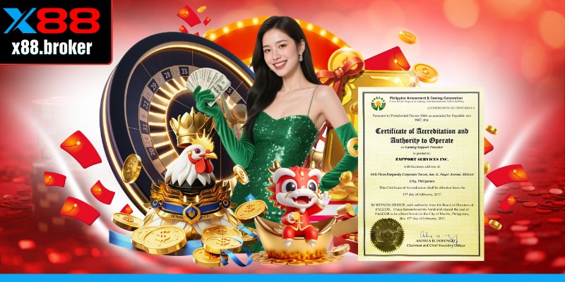 Giấy phép hoạt động phản ánh tính hợp pháp của X88